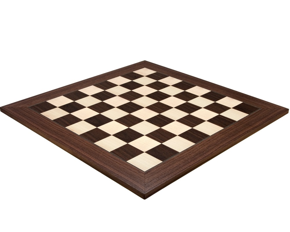 23.6 Inch Montgoy Palisander and Maple Deluxe Chess Board