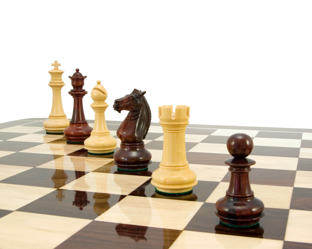 Templar Series Rosewood Luxury Chess Pieces 4 Inches