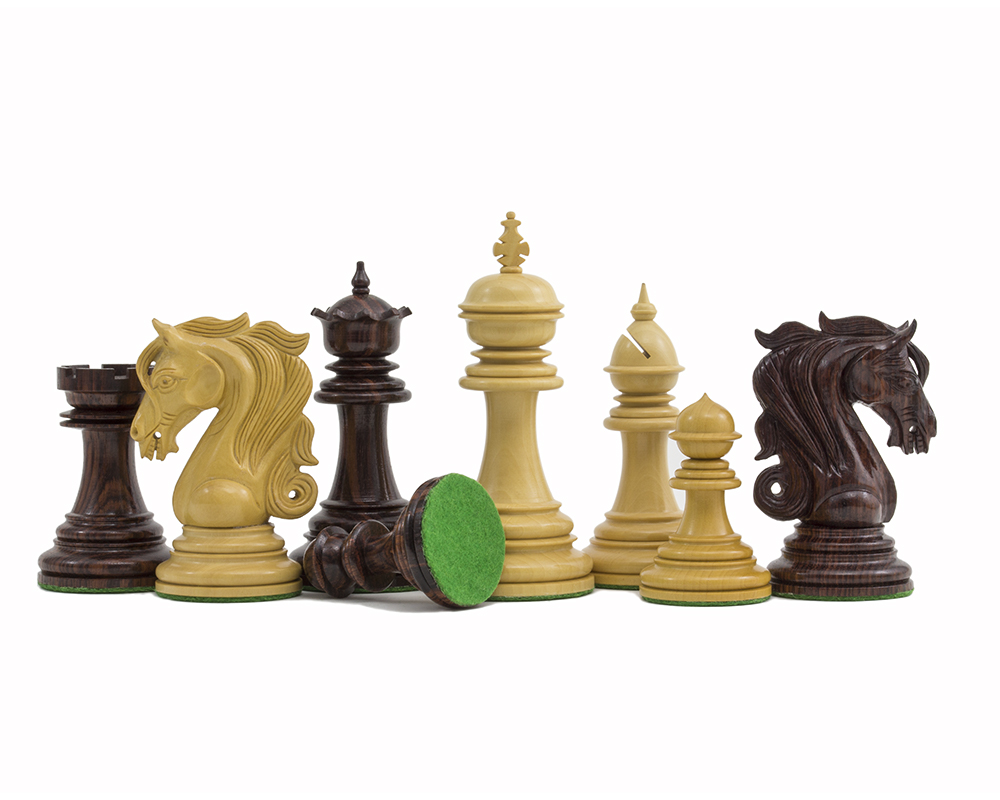 The Kingsgate Rosewood Chessmen 4.25 inch