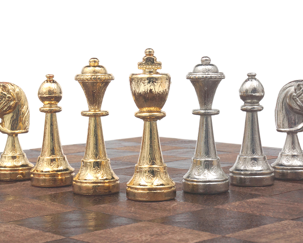 The Messina Gold and Silver Plated Italian Chessmen