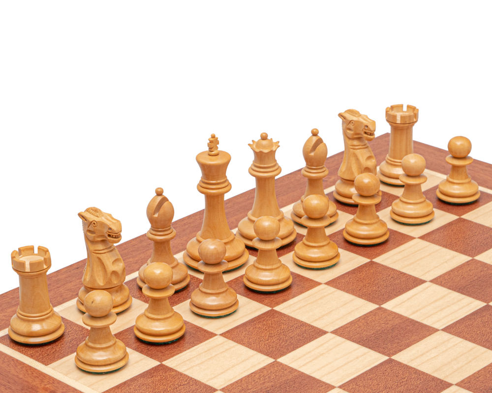 The Warwick Series 3 inch Ebonised Chessmen