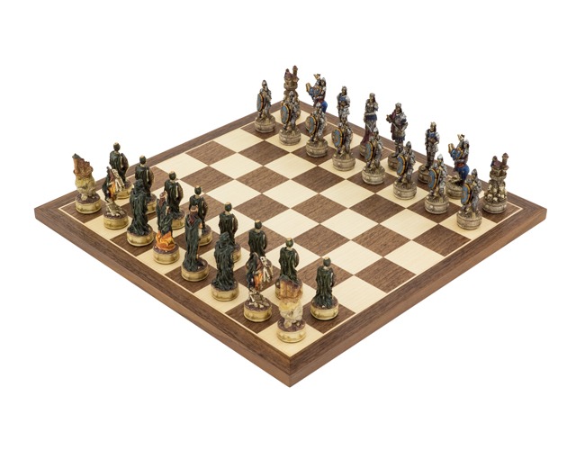 The Zombie Hand painted themed Chess set by Italfama