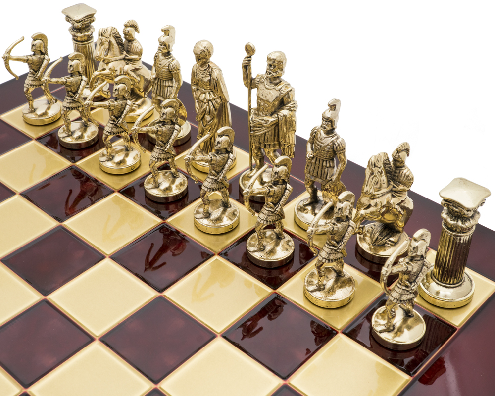 The Manopoulos Archers Luxury Chess Set with Wooden Case - LARGE