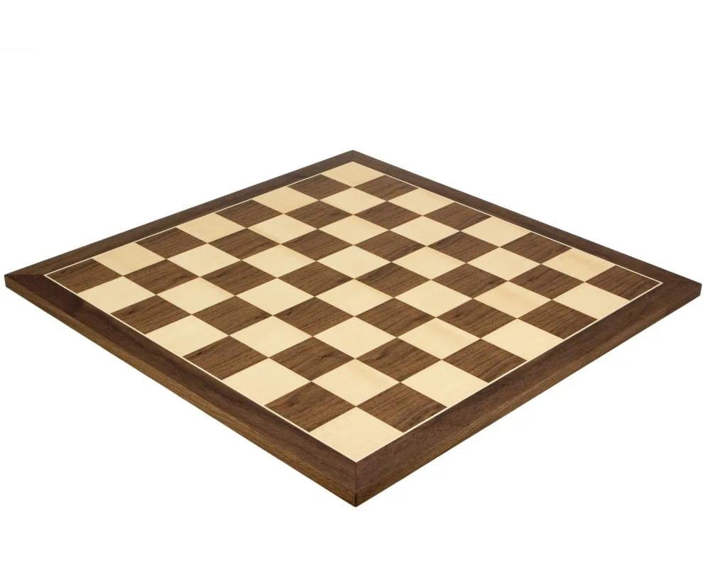 21.7 Inch Walnut and Maple Chess Board