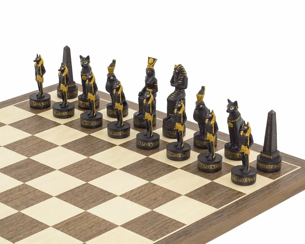 The Ancient Egypt Hand painted themed Chess set by Italfama