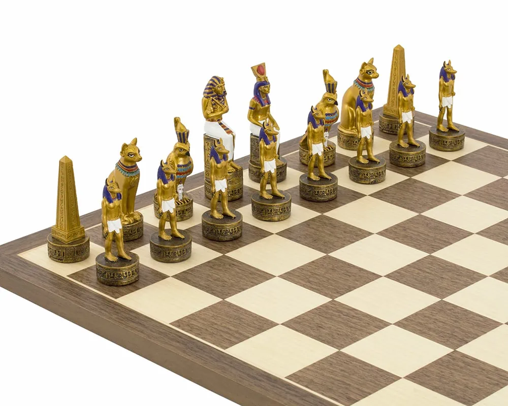 The Ancient Egypt Hand painted themed Chess set by Italfama